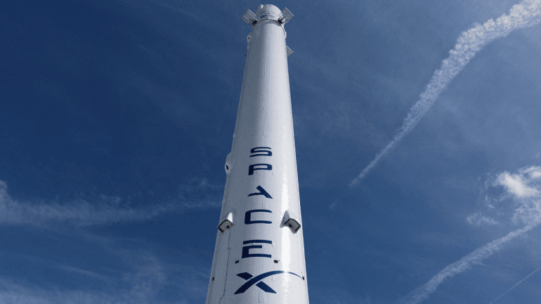 SpaceX rocket image.