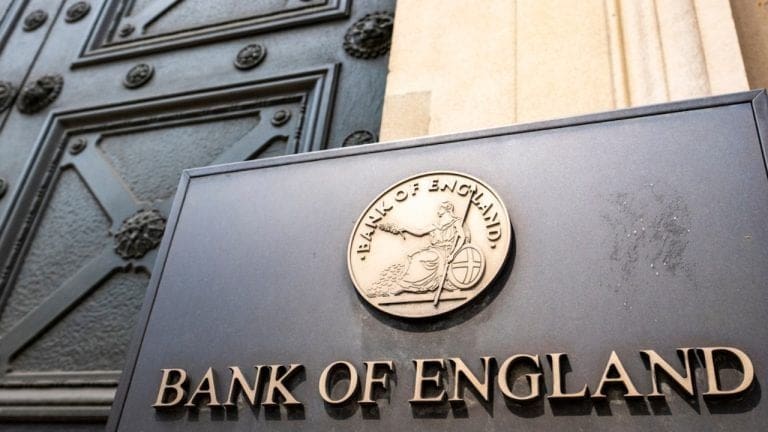 Bank of England emblem on building