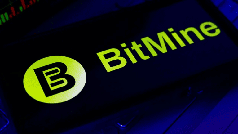 Bitmine logo on phone
